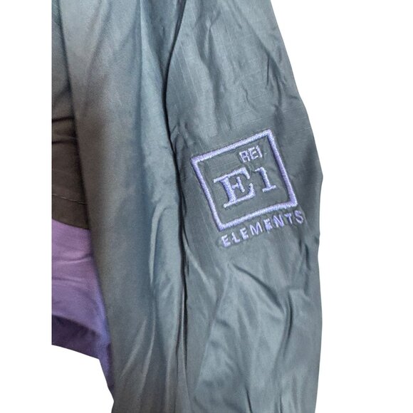 REI Elements Windbreaker Jacket Women’s L Purple/Gray Outdoor Gear Lightweight H - Picture 5 of 8